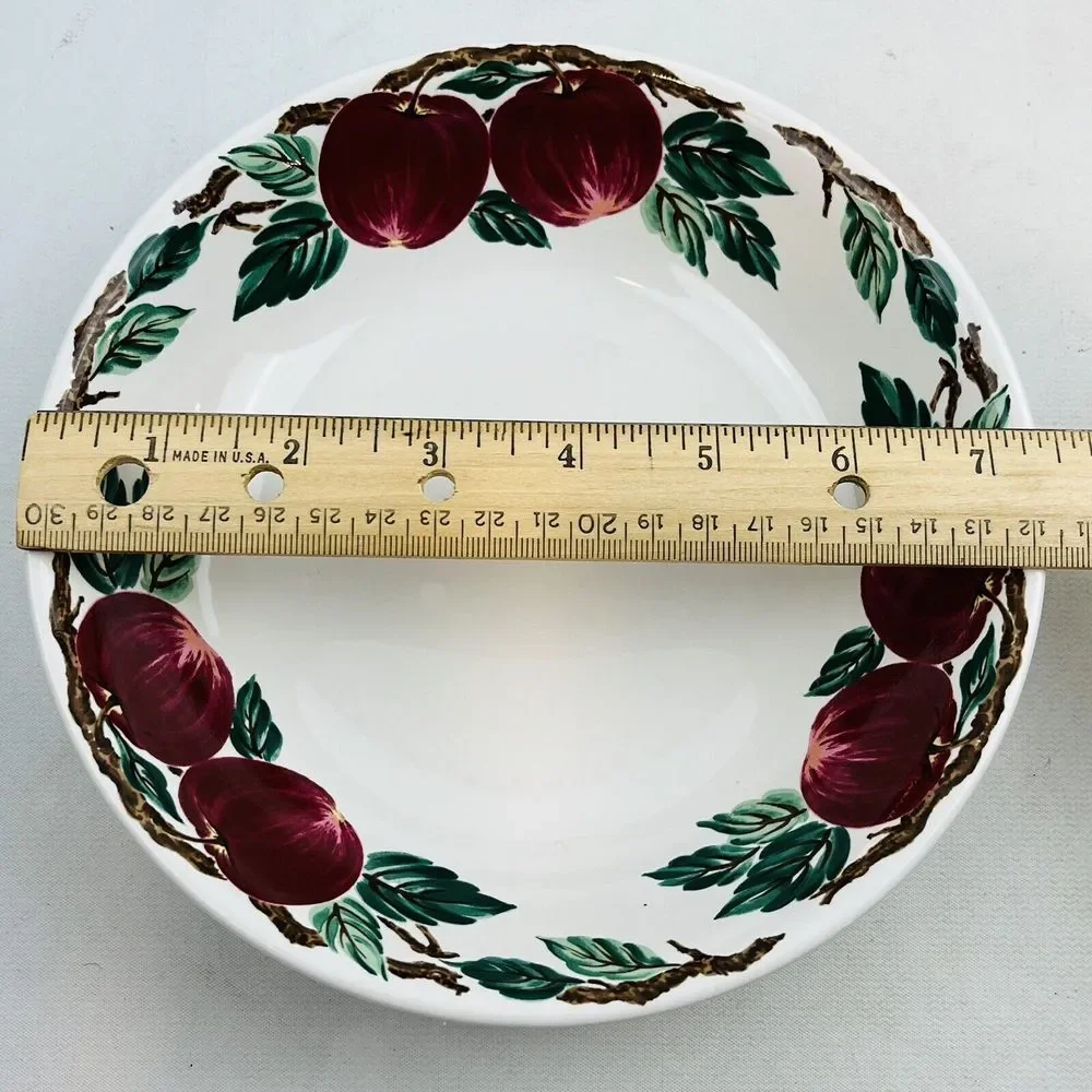 Nancy Calhoun Bella Roma‎ 4 Coupe Soup Bowl Lot Apples Cafe Classico Vintage